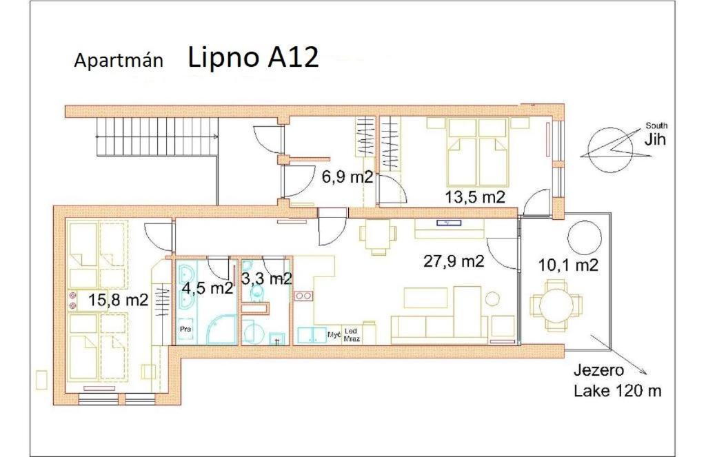 Apartman Lipno A12 Lipno nad Vltavou Zewnętrze zdjęcie